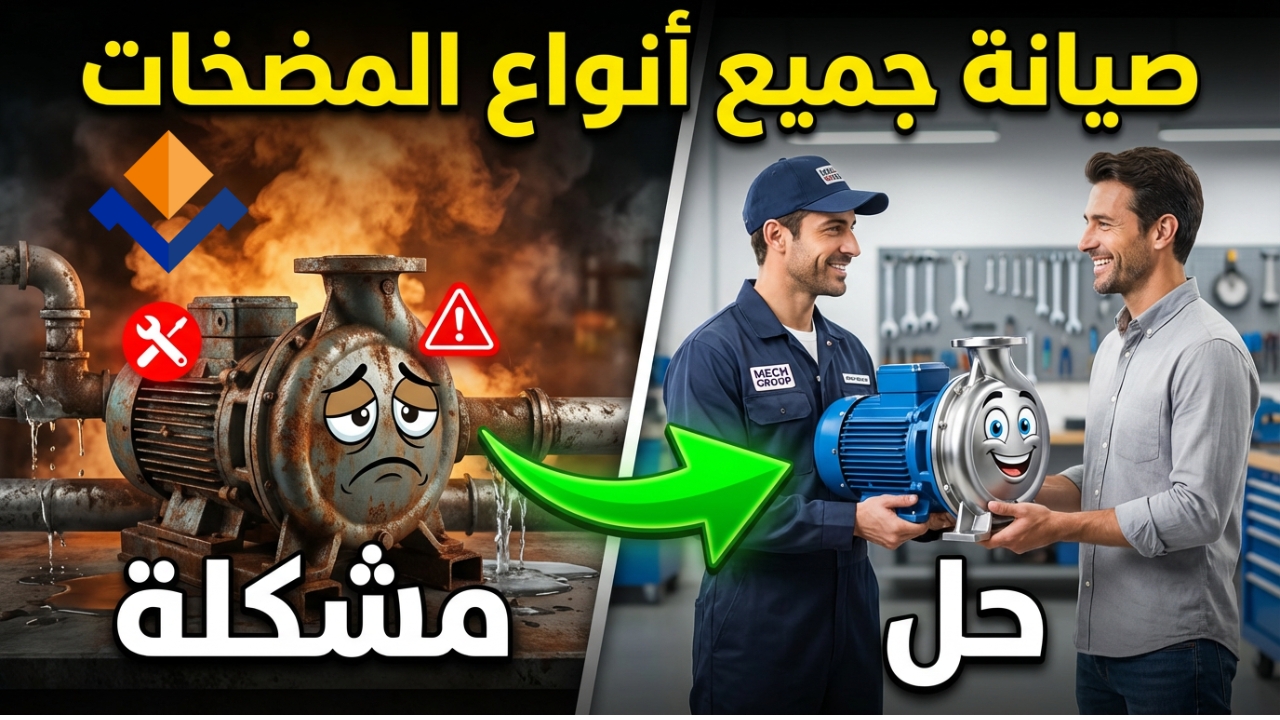 صيانة جميع أنواع المضخات: دليل شامل بسيط وساخر قليلاً